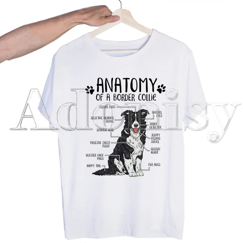 Border Collie Men's Tshirt Cute Printing Shirt Mens Fashion T-Shirt for Men Casual Tops Short Sleeve