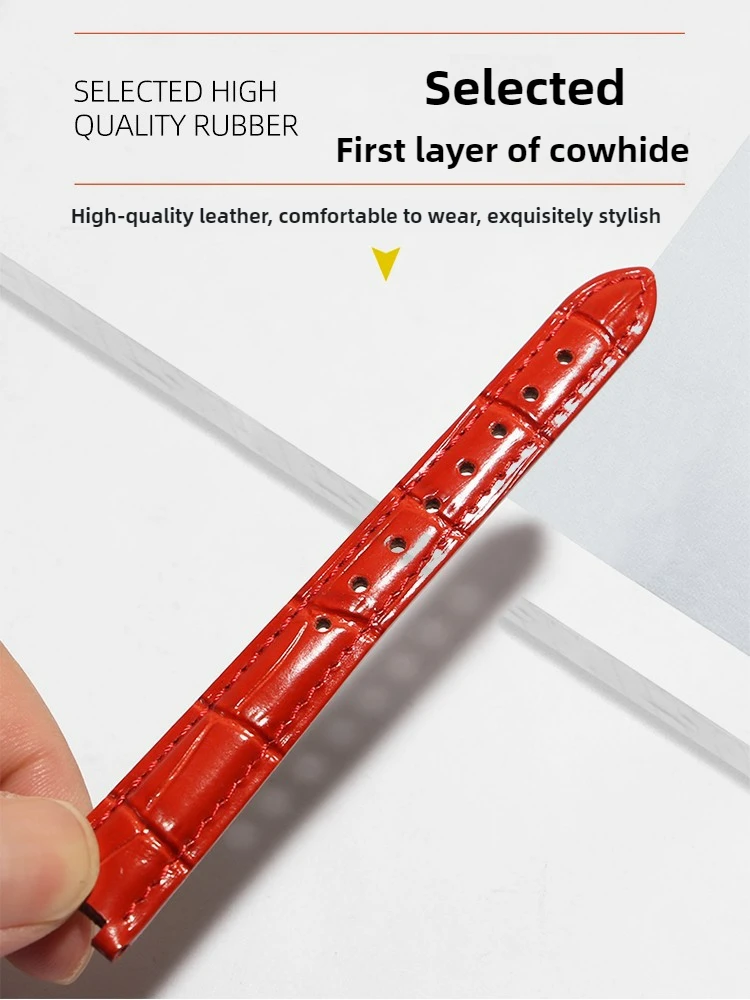 مناسبة لساعات غوتشي مع الجلد الطبيعي للرجال YA1332 1333 1335 سلسلة سوار غوتشي النسائي المحزز 20 ملم #3