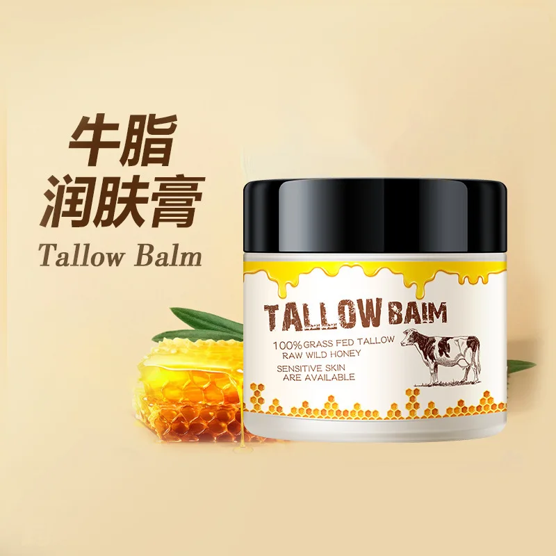 Honey Bullfat Cream Beef Tallow Beeswax Honey Moisturizing Skincare Wasp Wax Hydrating Bee