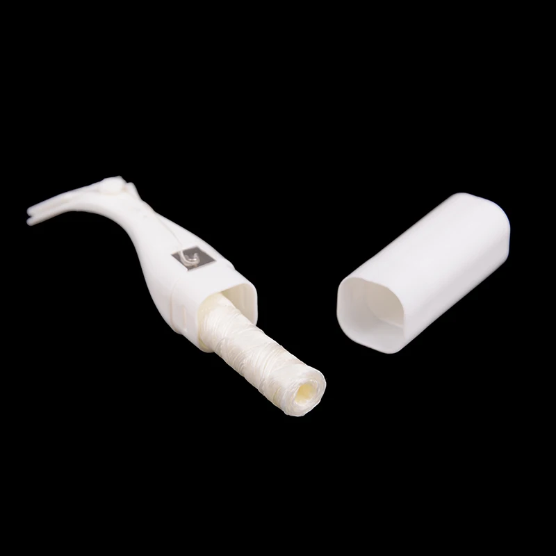 【B】1PC Dental Floss Holder Dental Oral Care Interdental Brush Floss Holder 50 Meter Flosses For Dentist