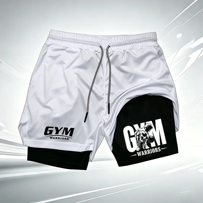 Pantalones Cortos De compresión 2 En 1 Para Hombre UFC GYM, Pantalones Cortos Transpirables De Secado rápido Para Correr Y Entre