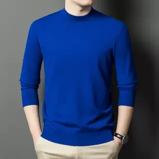 

Men's Camere Knitted Sweater Casual Leisure Pullover Long Sve Color Base irt Busin Casual Spring Autumn