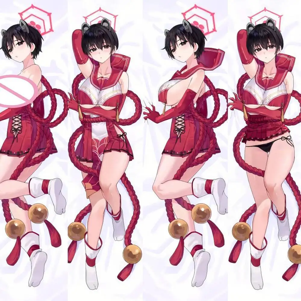 

Blue Archive Kasuga Tsubaki Dakimakura 2WAY Hing Body Case Anime Pillow Cushion Cover Otaku Waifu