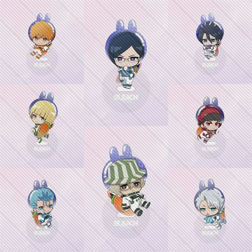 10CM CUTE Anime BLEACH Acrylic Stand Keychain Model Cosplay Characters Ornament Accessories Goods Collection Gifts