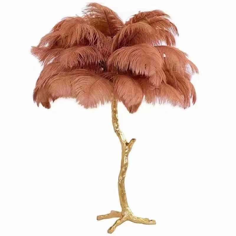 

hair all-copper desk lamp creative design living room dining room study all-copper feather atmosphere desk lamp
