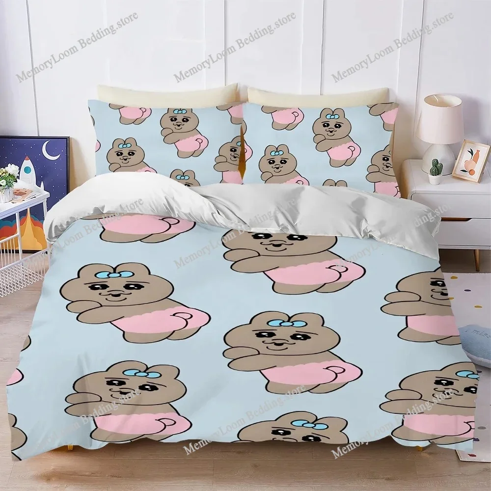 Cartoon Duvet Cover Set Style Bedding Soft Laundry Cotton O-Opanchu Cute Usagi Bed Four Seasons Student Dormitory Luxury Gift963
