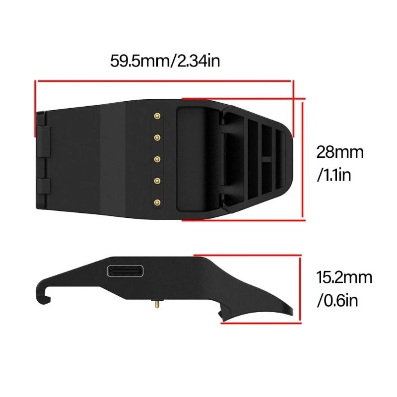 Replacement Charging Base for TT15, TT10, G TT15x, T25 Dog Collars Compatibility Type C Interfaces 0XLA