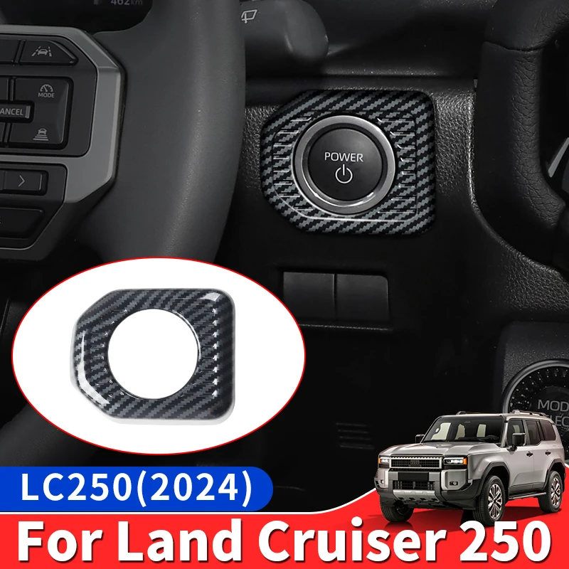 

For Toyota Land Cruiser 250 2024 1958 Prado LC250 First Edition FJ250 One Key Start Button Cover,Interior Upgraded Accessories