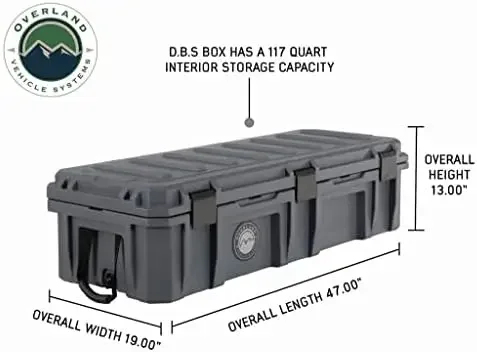 Overland Vehicle Systems 117 Quart Dry Storage Box, Overland Storage Case, Off Road Storage Case, Waterproof