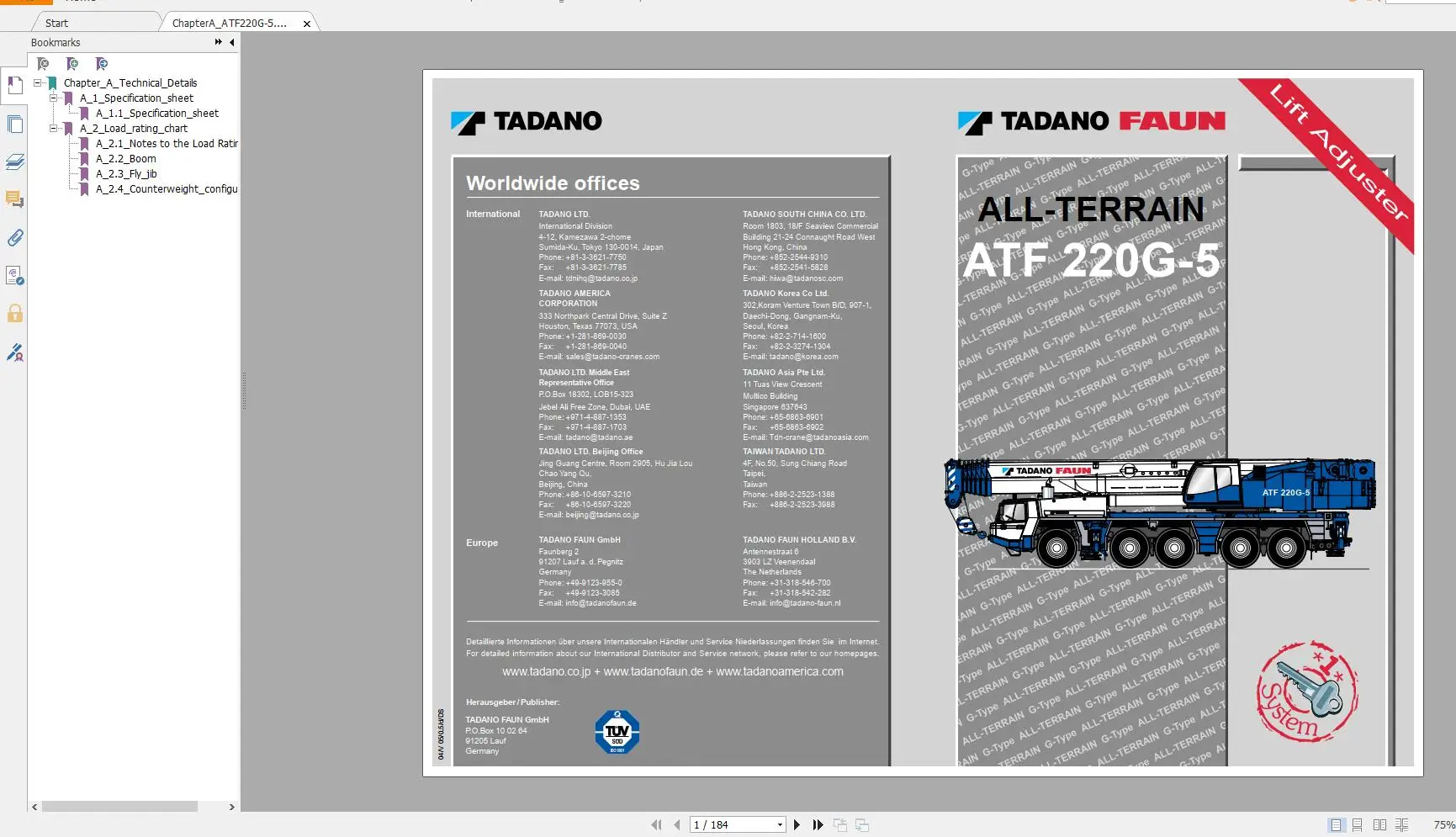 Tadano Faun Mobile Crane Workshop & Part Catalog Manual Full Model DVD