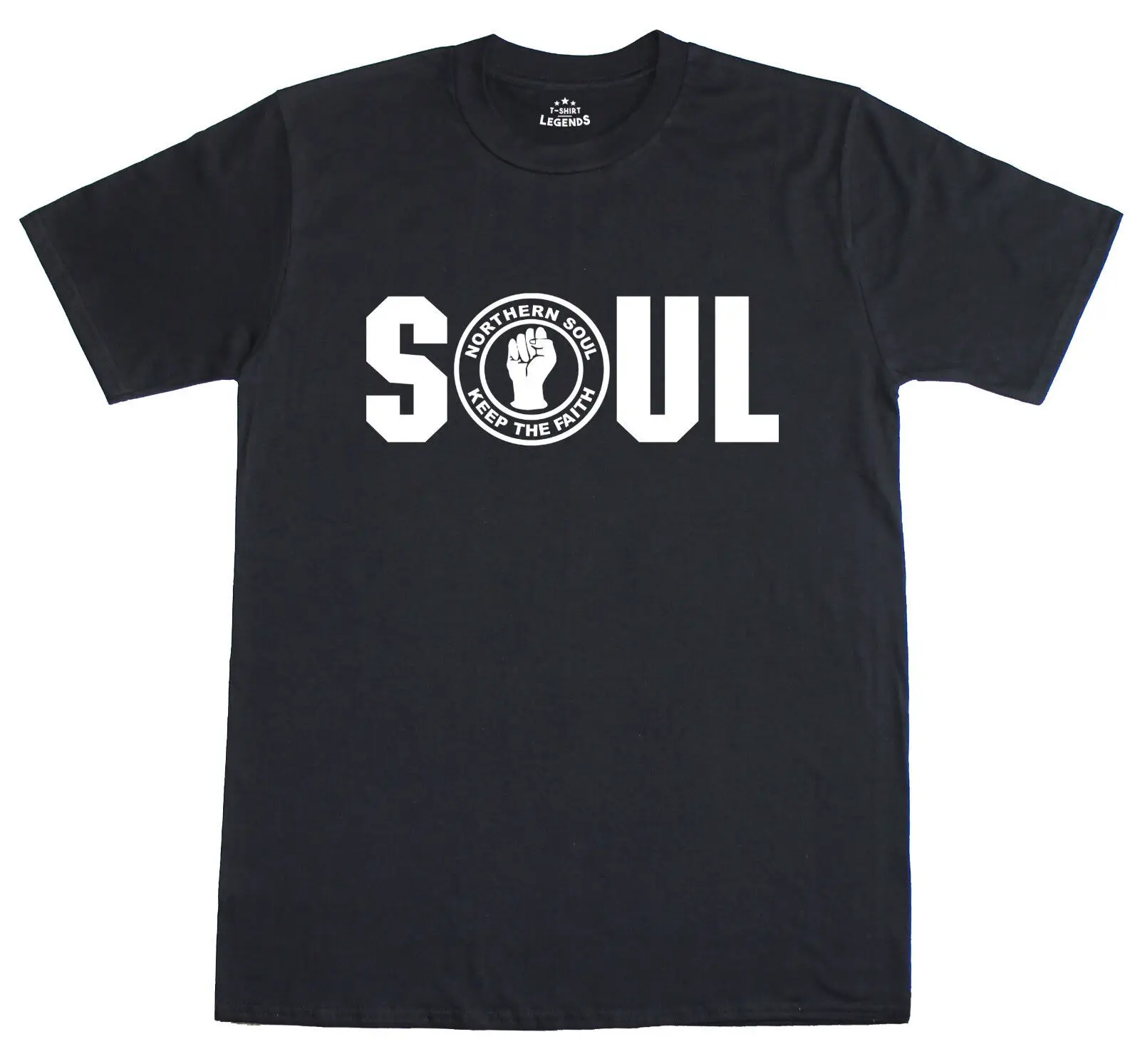 Northern Soul t shirt Mens Keep The Faith Regular Fit 100% Preshrunk Cotton