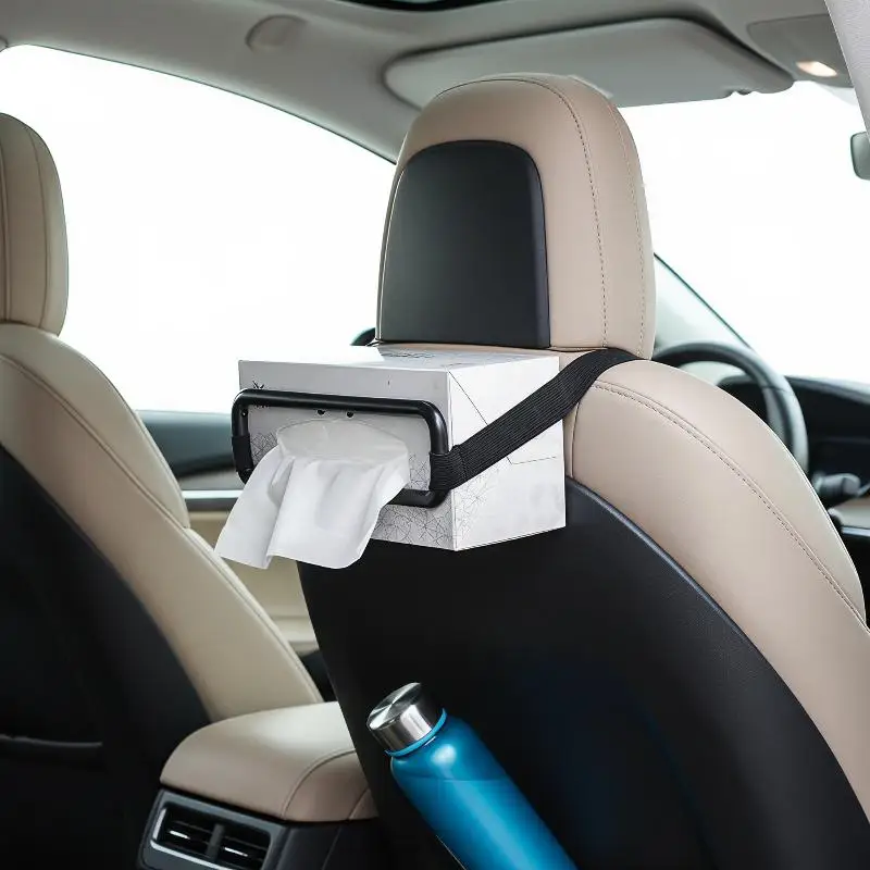 1PCS Car Supplies Paper Box Clip Car Sun Visor Hanging Paper Towel Box Seat Back Car Paper Towel Frame Clip Seat Back Car Holder