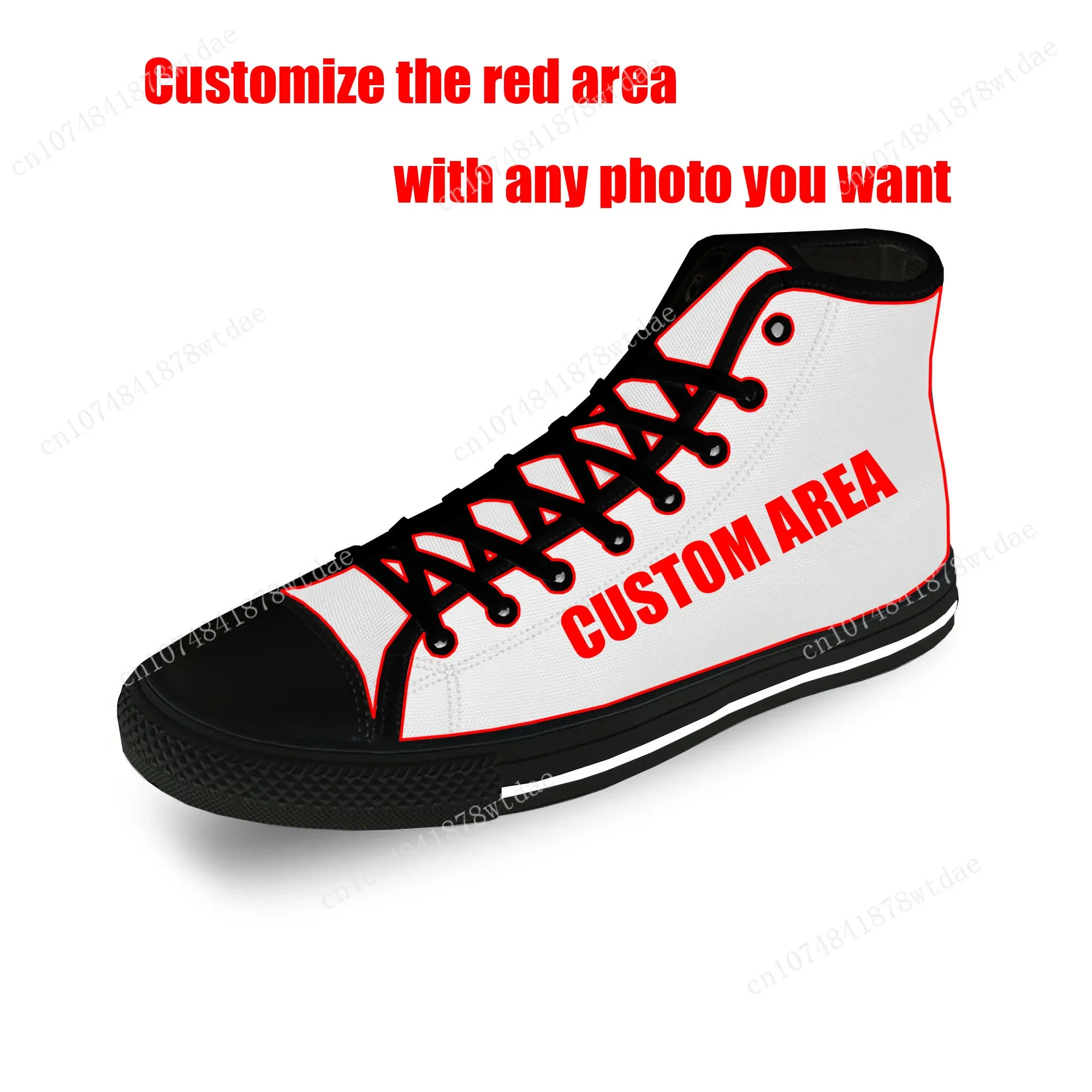 Gauru Gura High Top Sneakers Mens Womens Teenager Fashion High Quality Canvas Sneaker Anime Cartoon Casual Custom Made Shoes