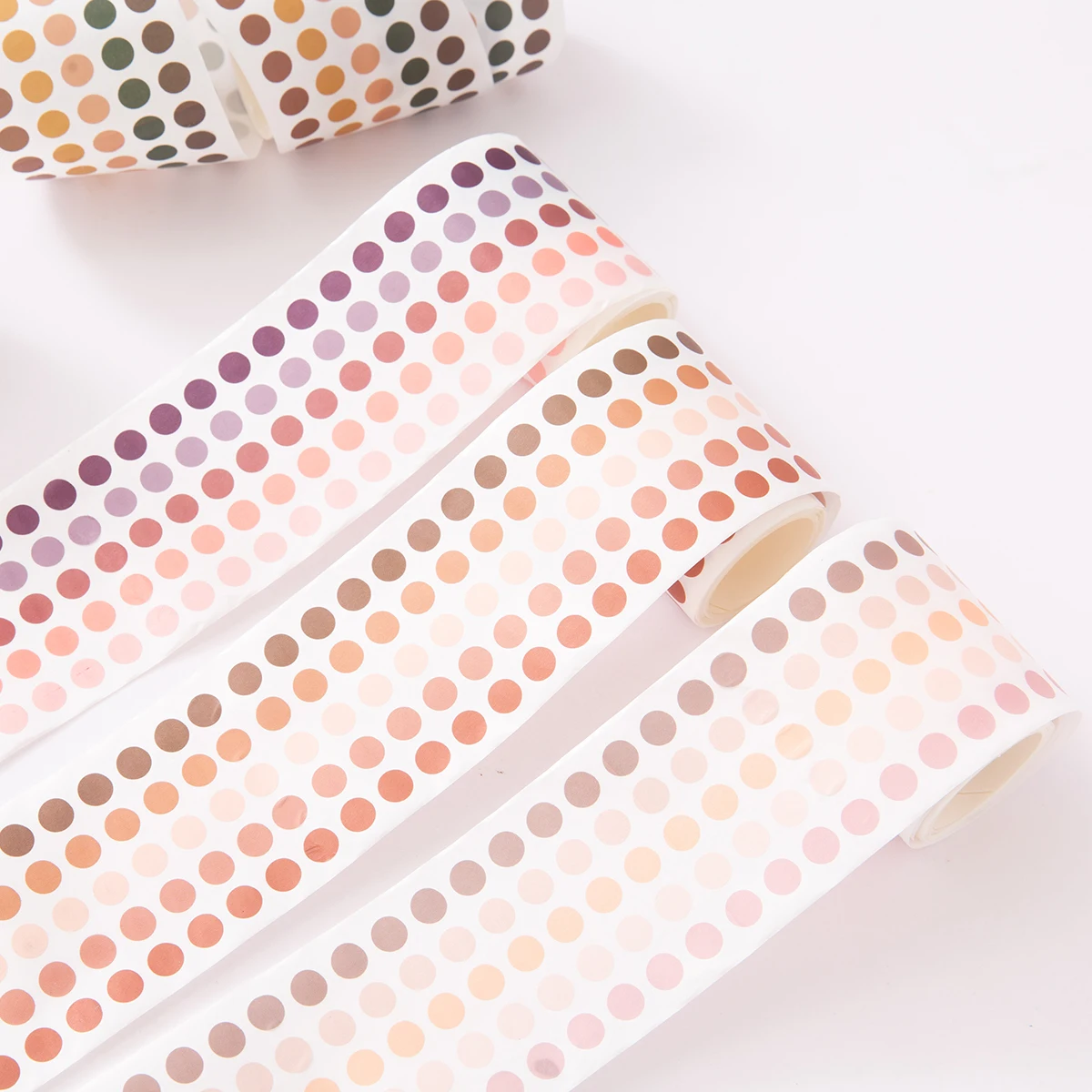 60mm*3m Fresh Colorful Gradients Dots Washi Tape Scrapbooking DIY Masking Tapes Stationery Stickers Photo Diary Journal
