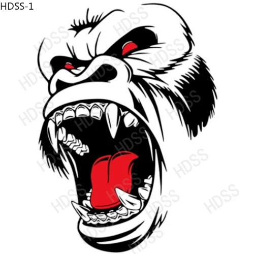 Monkey animal vinyl stickers are suitable for DIY car body cover side mudguard stickers one piece