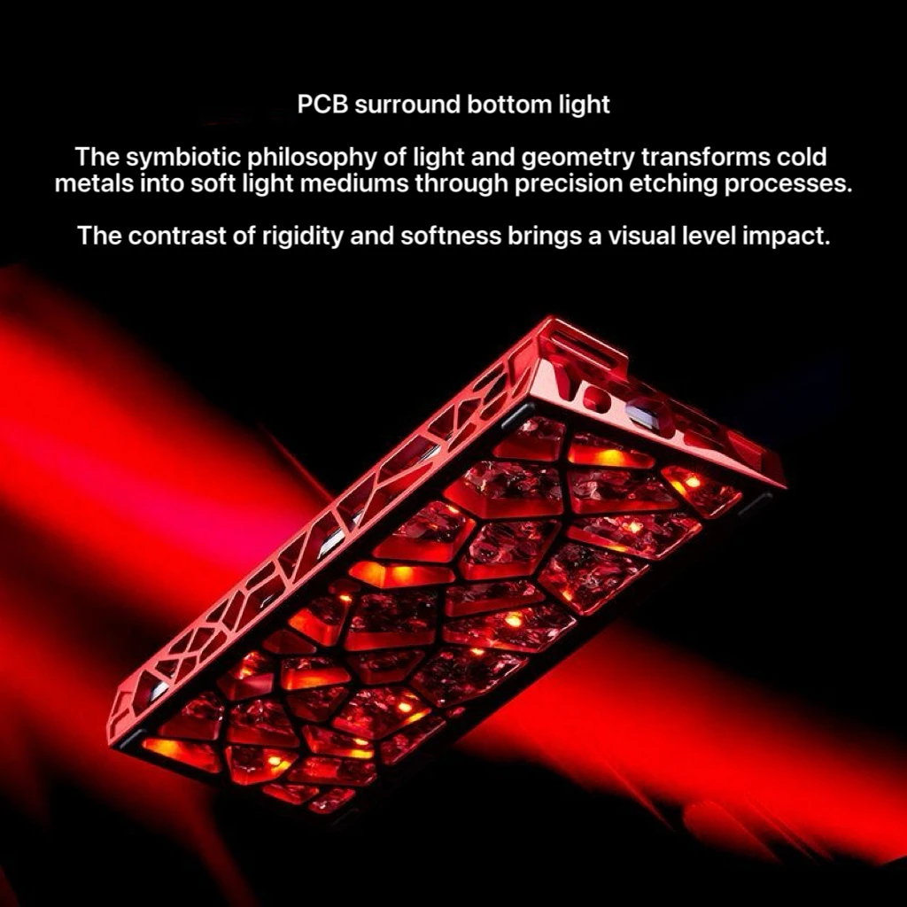 Клавиатура MAD Light 60HE для киберспорта, веб-привод, проводное соединение, полая клавиатура с магнитной осью