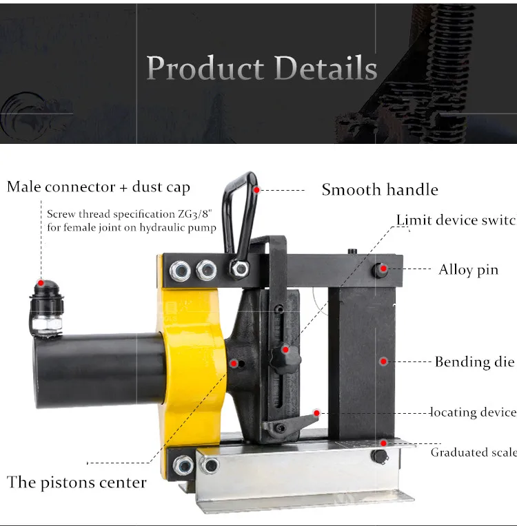 Metal Bender Automatic Bending Machine Portable Rebar Bender and Straightener Made in ODE CB-200A