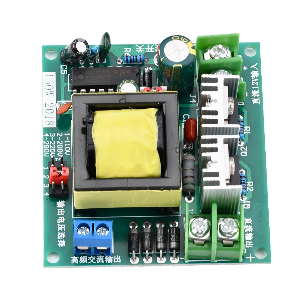 DC-AC Converter 12V to 110V 200V 220V 280V 150W Inverter Boost Board Transformer