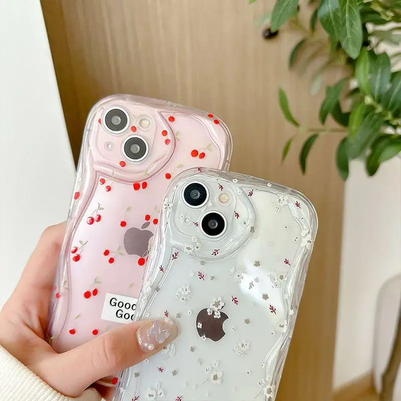 샤오미 레드미 케이스, 레드미 노트 12, 4G, 9, 8, 11, 10 프로, 11S, 12S, 10, 5G 레드미 13C, 12C, 9C, 10C, 9A, 9, 10, A1, A2 플러스 커버, 핑크 피치 체리