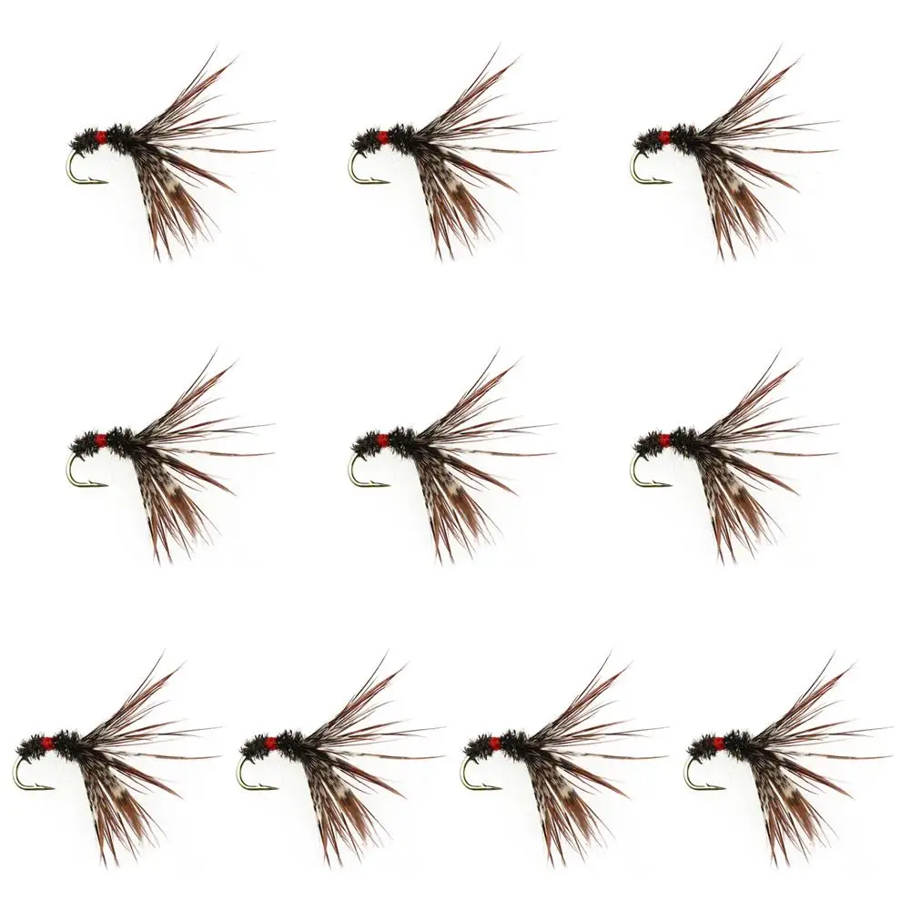 10 pz Tenkara mosche trota Steelhead grigio Dry Fly esche galleggianti esche con gancio esche da pesca accessori