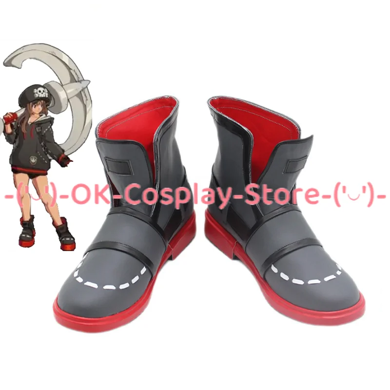 

May Cosplay Shoes Game Guilty Gear Cosplay Props Halloween Carnival Boots PU Shoes Custom Made