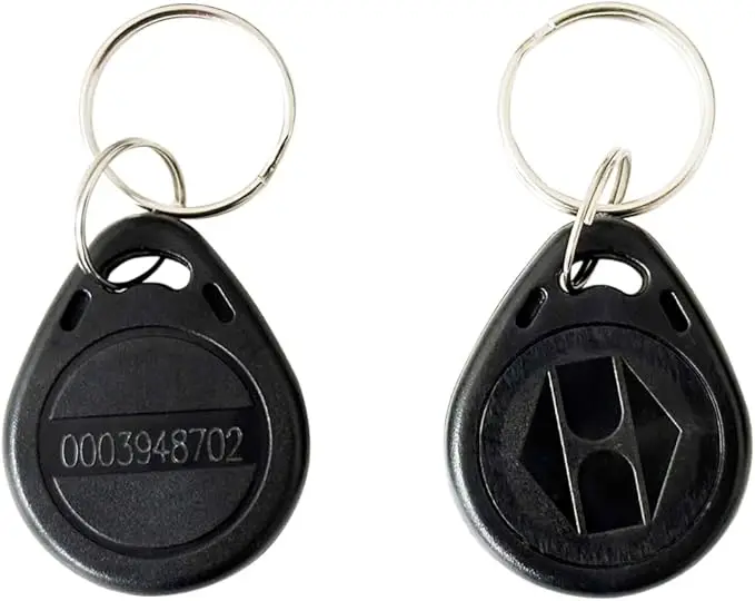 100 個 125KHz RFID キーフォブ近接 ID カードトークンタグキーパッドカードドアエントリーアクセス制御システム用セキュリティロック