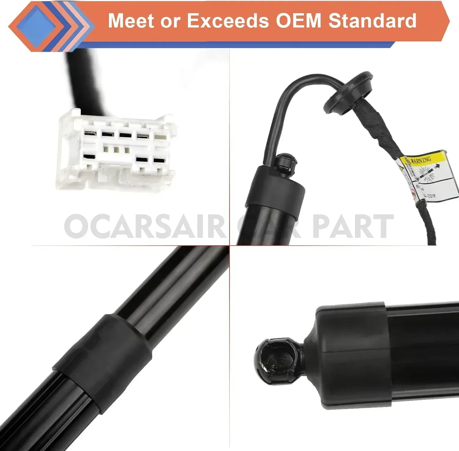 2pcs 905614CL3A 90561-4CL3A Power Liftgate Support Electric Tailgate Lift for Nissan X-Trail T32 Rogue 2014-2020 Gas Strut