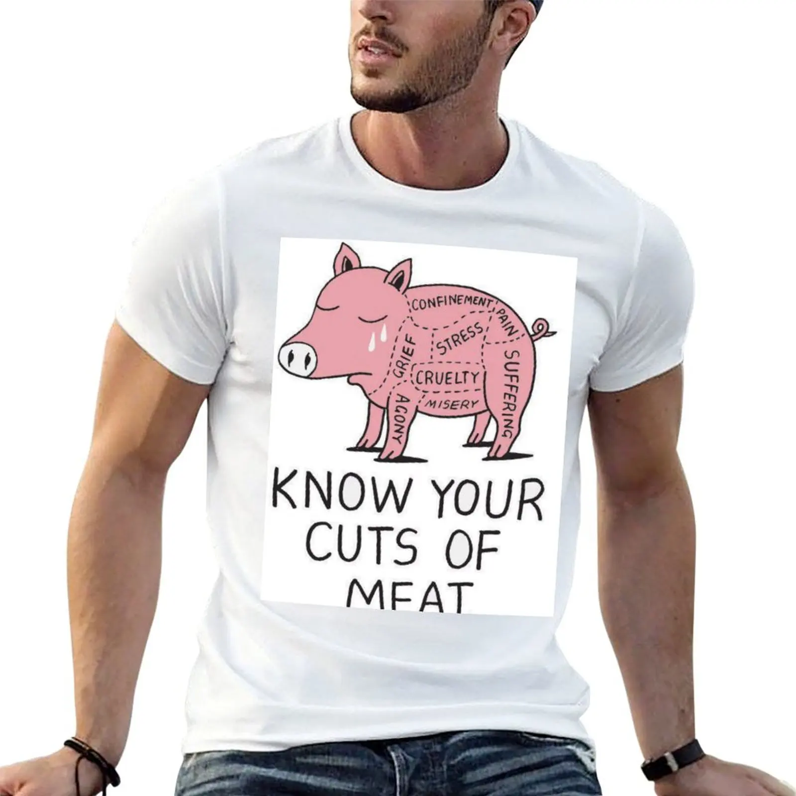 

KNOW YOUR CUTS OF MEAT T-Shirt t shirt men 100% cotton luxury brand t shirt custom print T-Shirt