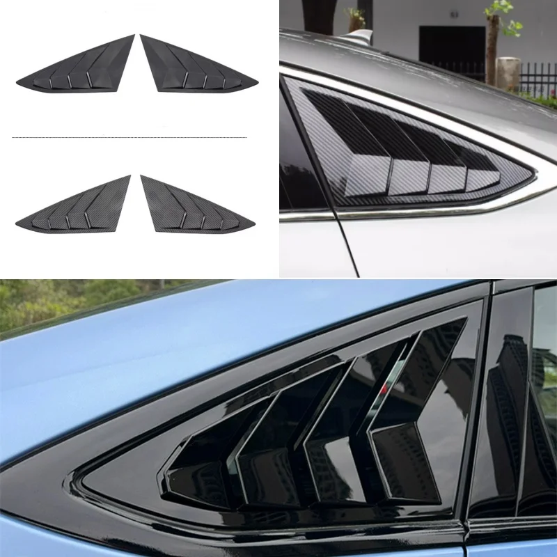 For Chery Arrizo 8 2022-2026 Exterior Components Rear Window Blinds Side Louvers Vent Rear Window Triangle Shutter Panel