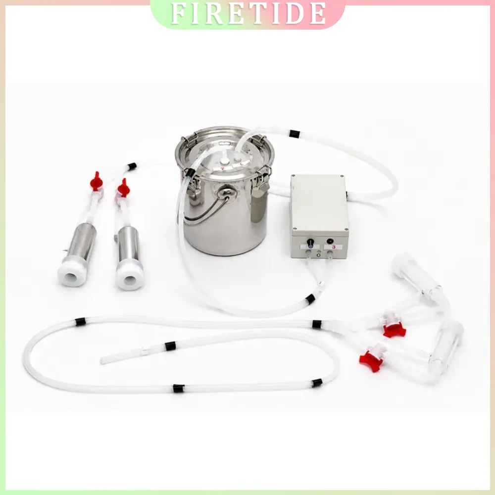 Portable Electric Plug-in Milking Machine Upgraded 2-In-1 Milker Suitable for Goats and Cows Small Farm Dairy Milking Equipment