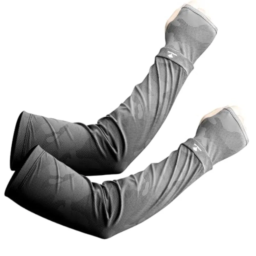 

Loose Cooling Arm Sleeves for Men Women Youth - Tattoo Cover Up - Breathable, UPF 50+ UV Sun Protection, Sports Arm Sleeves Bla