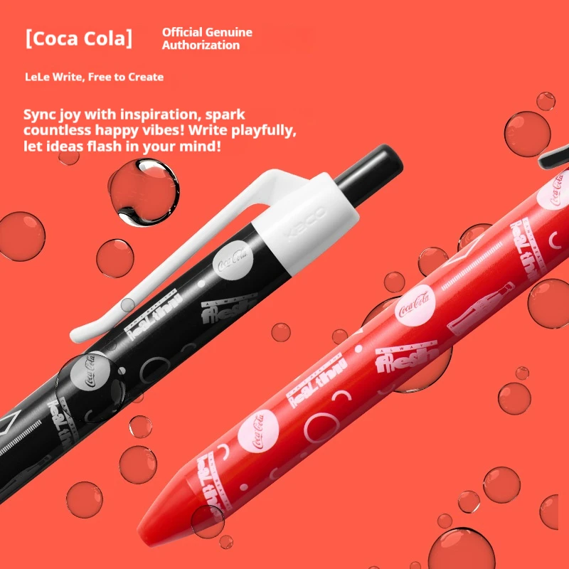Kaco 2 قطعة/المجموعة هلام القلم كوكا كولا 0.5. مللي متر مزدوجة اللؤلؤ ST بنك الاستثمار القومي سريعة الجافة لا تلطخ السلس الكتابة الأسطوانة أقلام الطلاب القرطاسية #3
