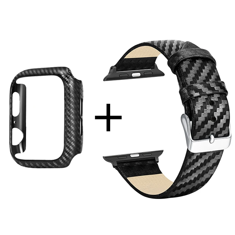 New Carbon Fibre Kevlar Watch Band for Apple iwatch8/7/6/5/4/3/SE Generation AppleWatch Band ➕ Case