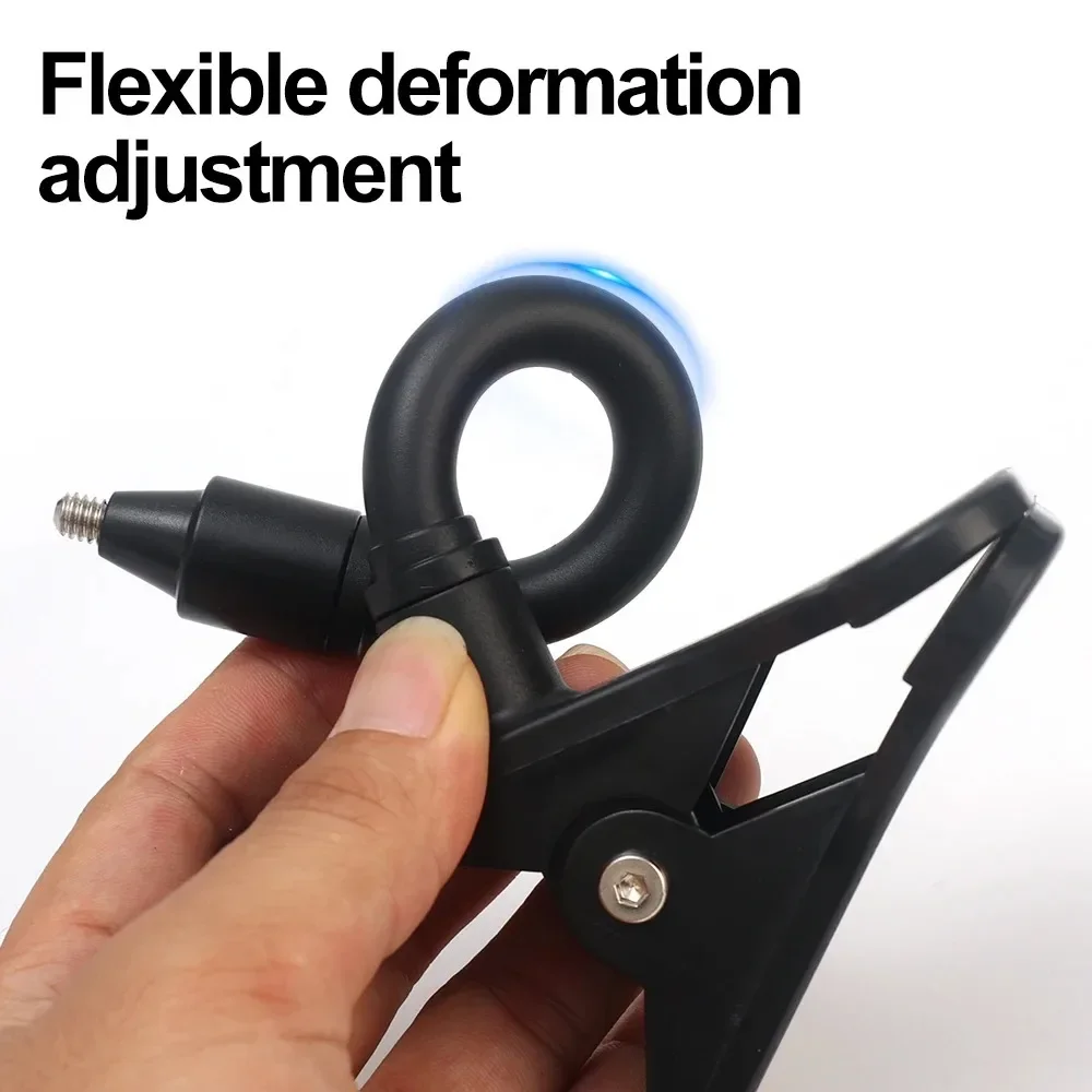 1/2 Pcs Universal No Punching Clip Mount Webcam Stand Attaches To Crib for Baby Monitor Home Flexible Twist Mounting Bracket - Image 3