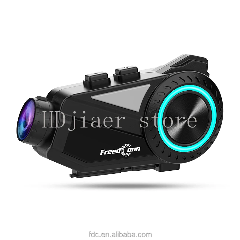 

New Model FreedConn R3 Pro with 2K Camera Recorder 2-6 Riders 1000M Motorcycle Wireless Bluetooth Intercom Helmet Headset