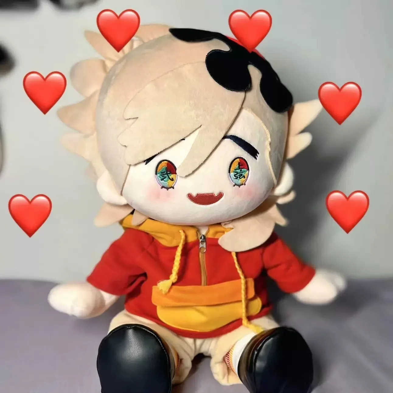 

40cm Demon Slayer: Kimetsu no Yaiba Douma Plush Doll Body Anime Sitting Posture Toys Cosplay Dress Up Plushie Pillow Xmas Gifts