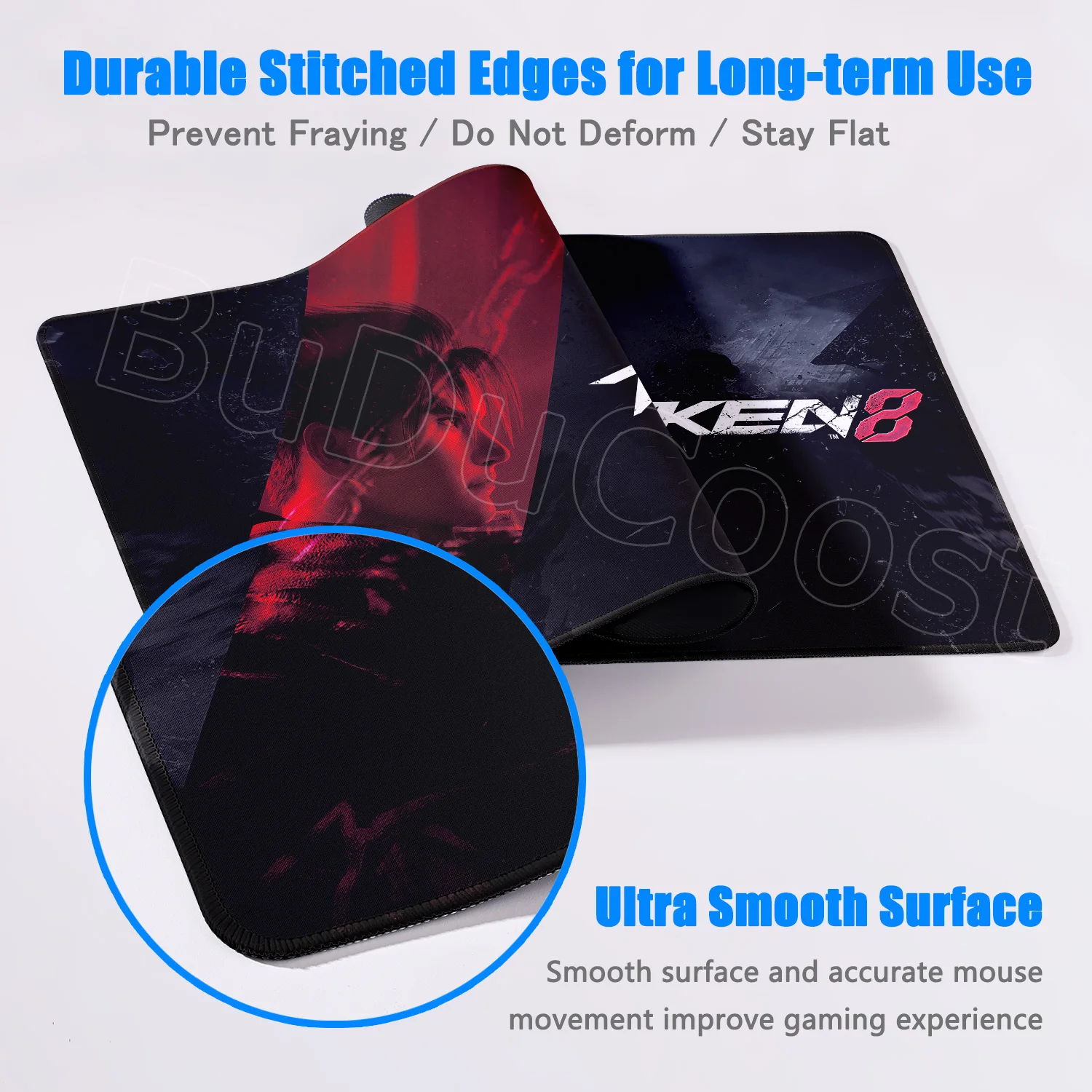 HD Print Gaming Mouse Pad Gamer Tekken 8 Mouse Mat 400x900mm Computer Lock Edge Mousepad XXL Non-slip Machinery Keyboard Deskmat