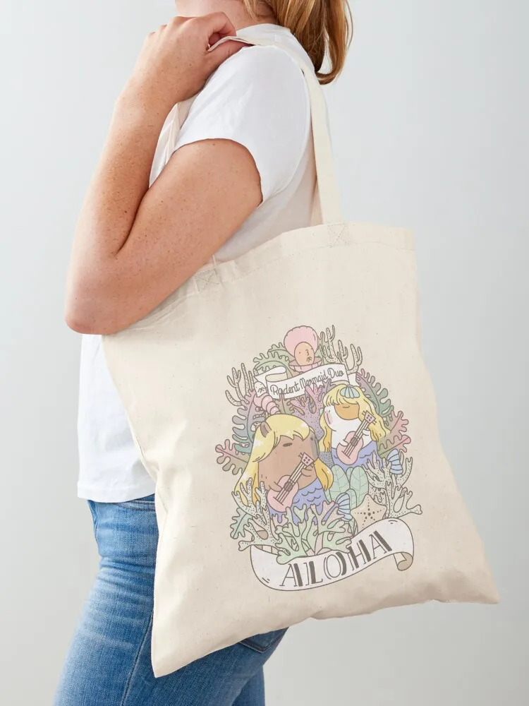 

Rodent Mermaid Duo Tote Bag Women's shopping bag Women's beach bags shopper bag women canvas custom fabric
