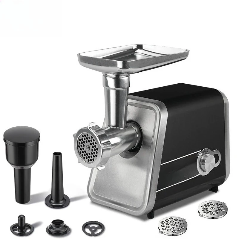 Household electric meat grinder small stainless steel high power multi-function automatic dumpling minced meat enema