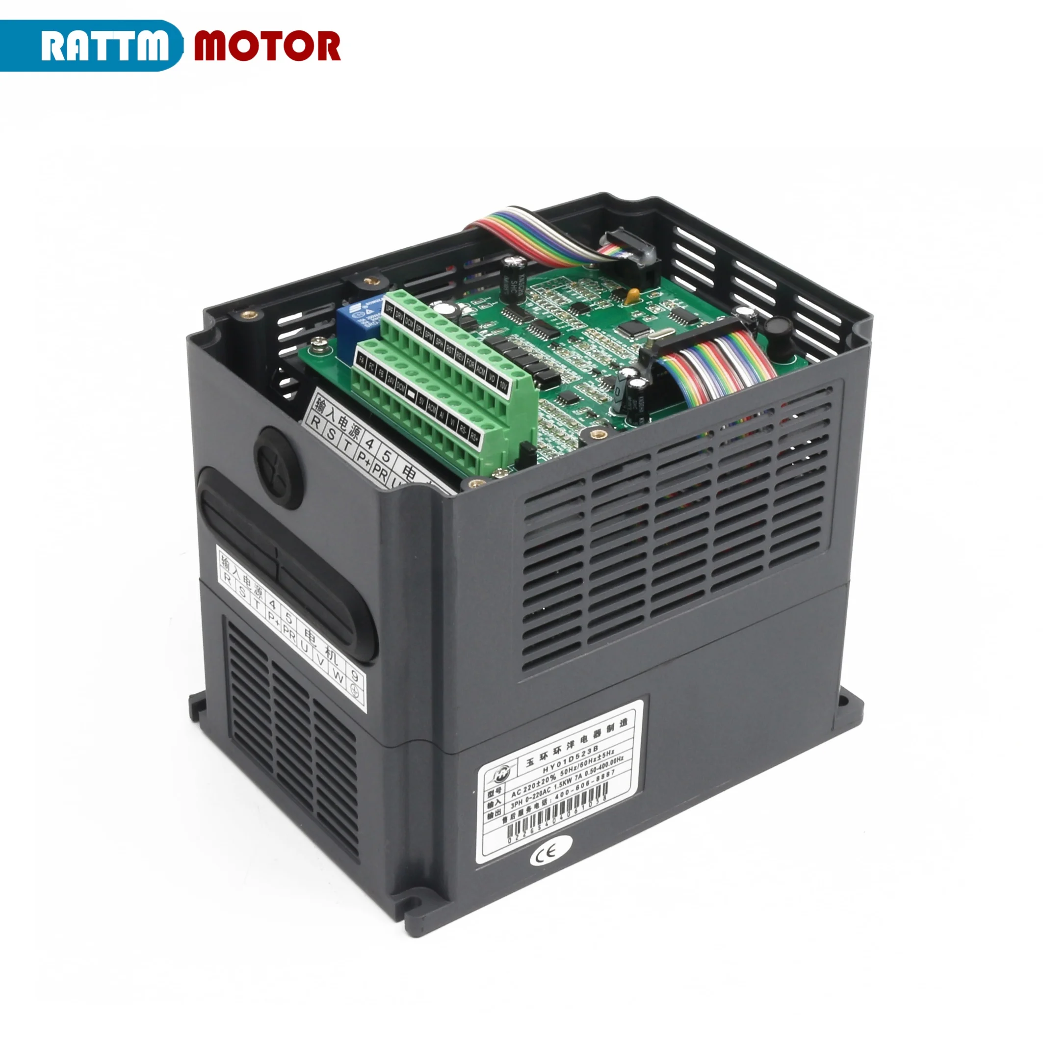 1.5KW HUANYANG 110V/ 220v /380v 인버터 CNC 스핀들 모터 속도 제어 가변 주파수 드라이브 0-400Hz 3P 출력