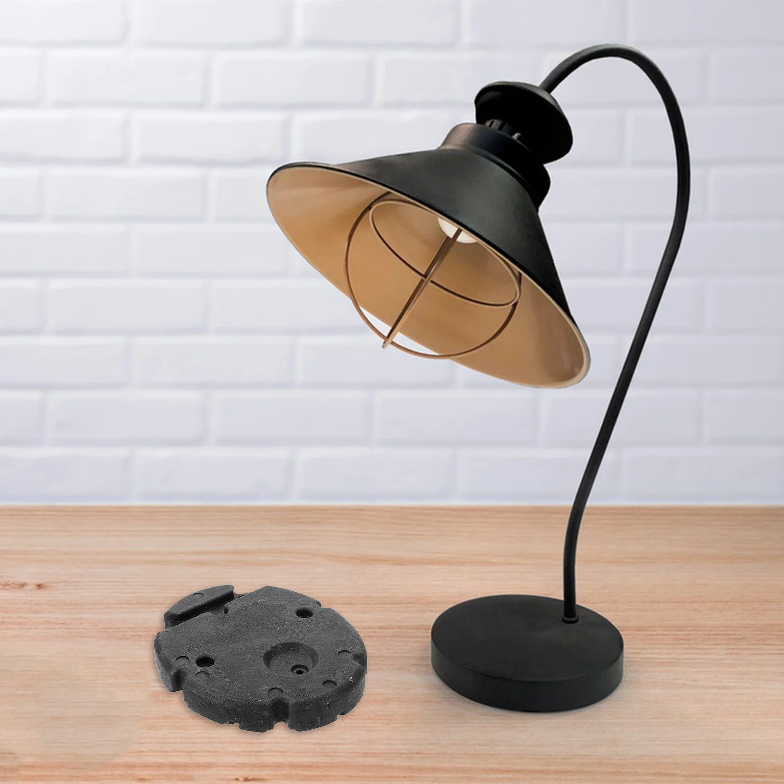 

Elegant Plastic Lamp Base Weight Round Design for Floor Table Lights Reliable Chassis Stand Accessory Table Lamp Base
