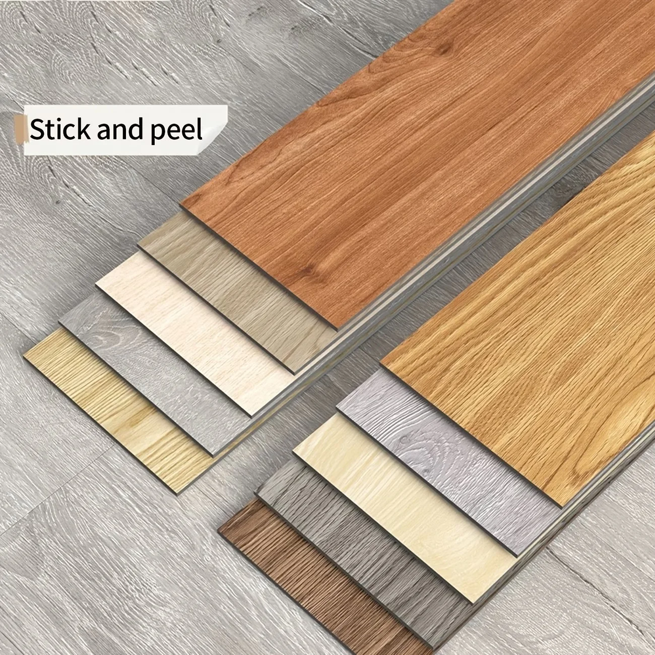 10/20pcs 15x40cm Floor Stickers with Wood Grain Peel-and-Stick Installation Suitable for Floor Renovation Bedroom,Living Room