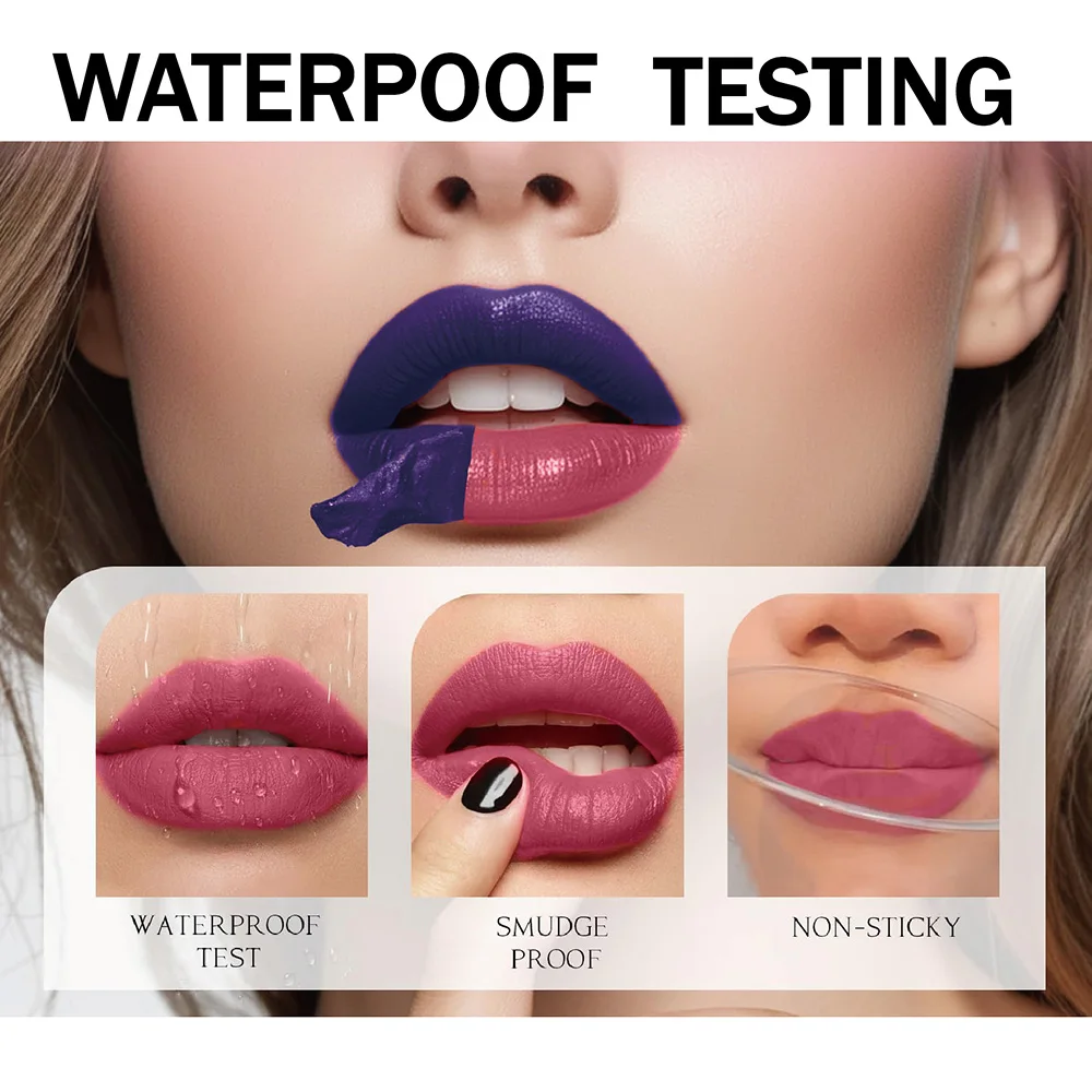 Rossetto strappabile Lip Liner Smalto labbra Impermeabile a lunga durata Non sbiadisce Lip Contouring Lip Rimpolpante Rossetto opaco Tazza antiaderente