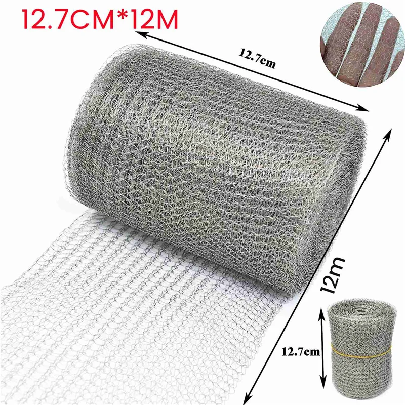 Wire Mesh Stainless Steel 12.7 cm x 12 m Wire Mesh Fine Mesh Stainless Steel Mesh Close Mesh for Protection