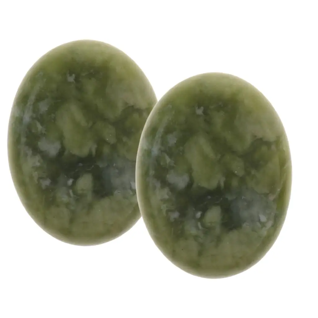 2 x Professional Massage Stones, Hot   Essential Massage Stones Set for Professional or , Relaxing (3 x 4cm)