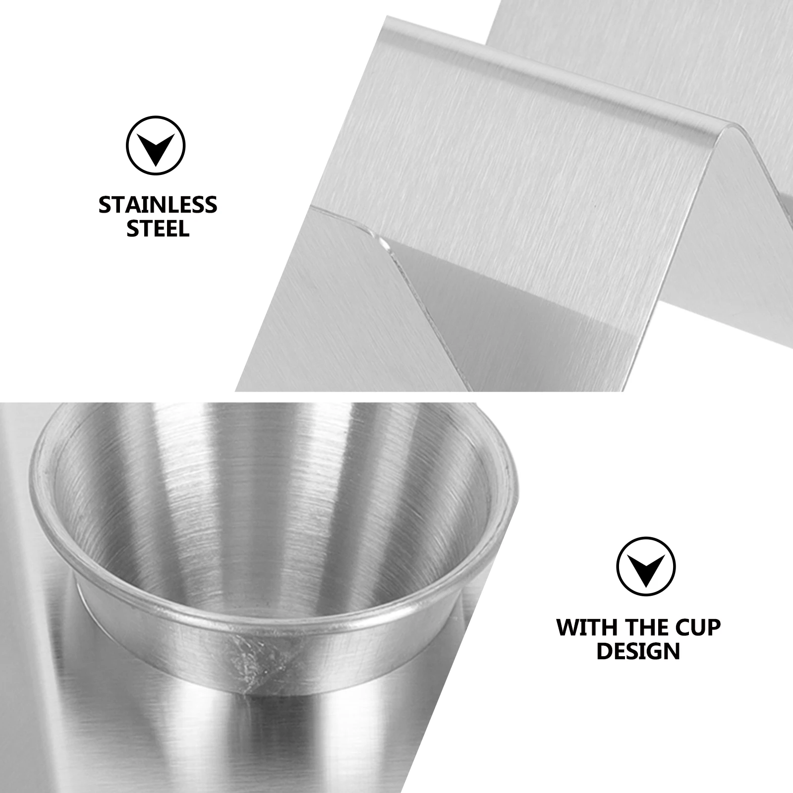 

1 Set Stainless Steel Tortilla Stand W-Shape Taco Holder Rustproof Non-Deform Kitchen Gadget For Pancakes Mexican