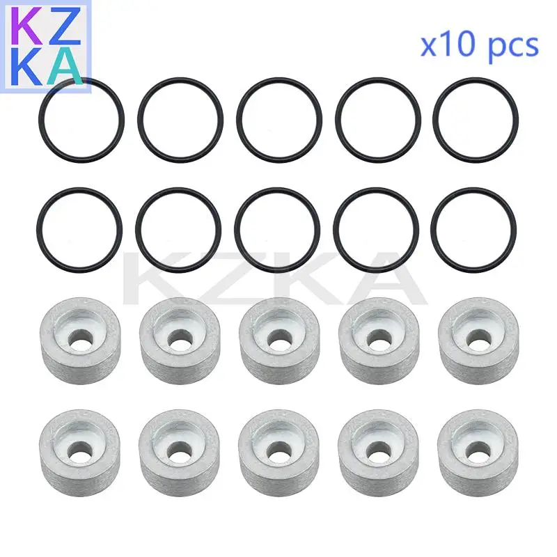 

55321-87J00 09280-22019 Anode Kits 10 Pcs For Suzuki Outboard Motor 4HP-300HP 2T 4T Anode with O-Ring Marine Hardware