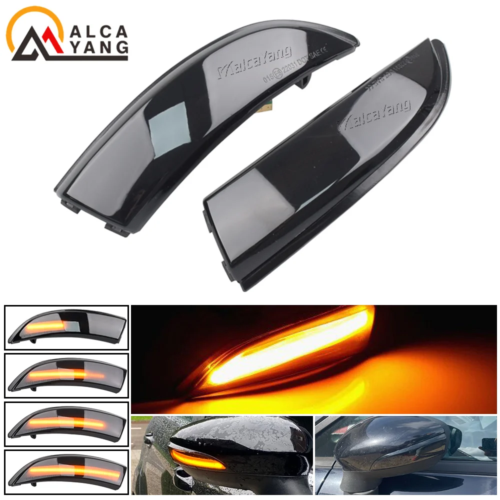 Dynamischer Blinker für Ford Fiesta Mk7 2008-2017 LED-Blinkleuchte Seitenlampe für Ford B-Max Paar Pfeil – Detail 4