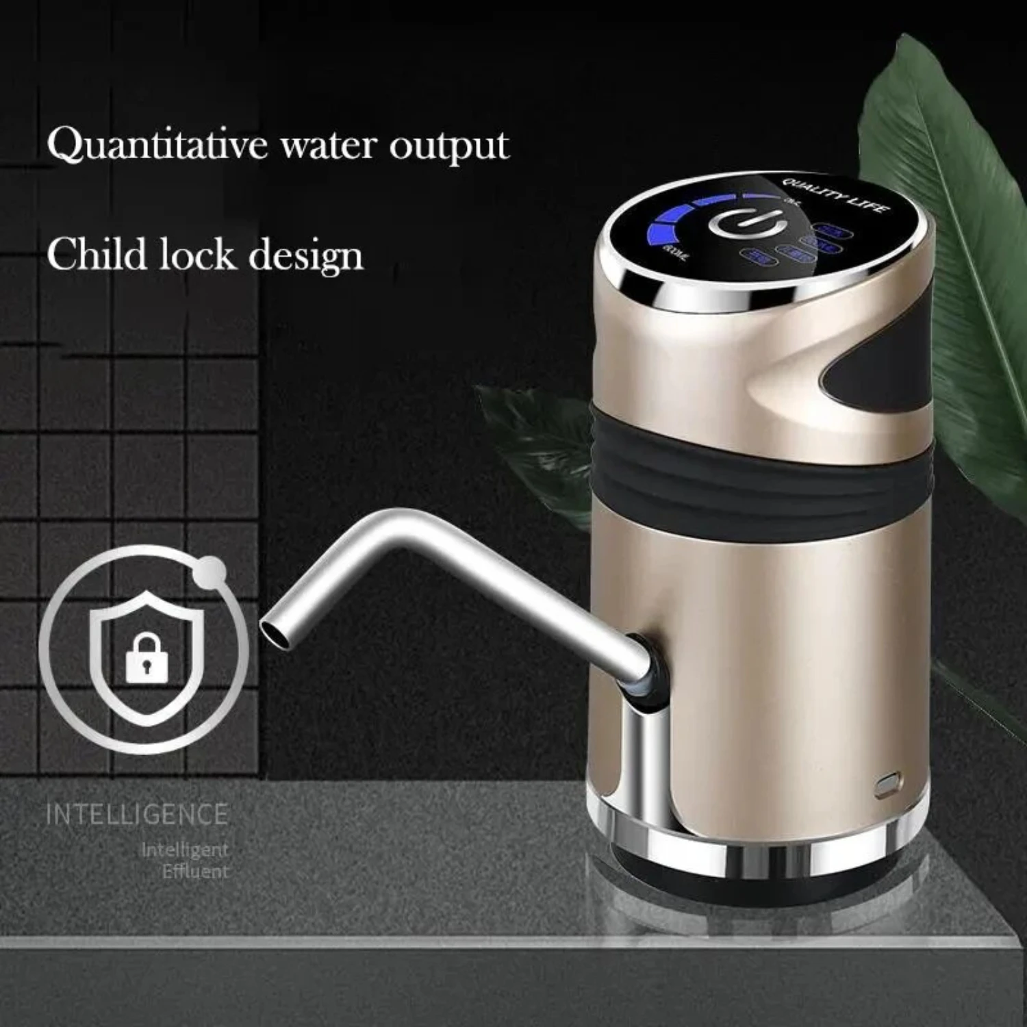 Convenient and Stylish Portable Automatic Water Dispenser with Child Lock - Technologically Advanced Compact Smart Household Wat