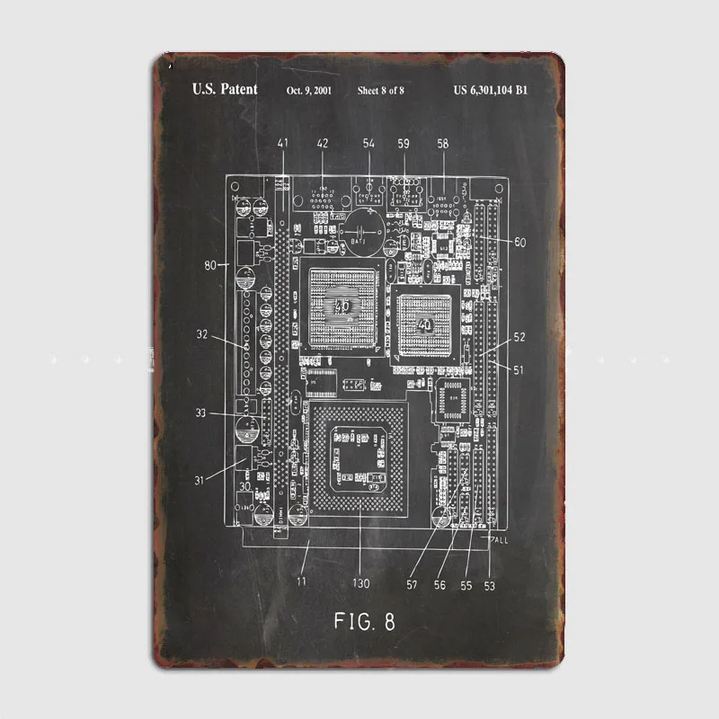 Motherboard patent 2001  Artistic Panel Decoration Featuring Characters and Scenery for Home and Bar Decor